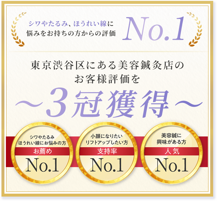 麻布十番で人気の美容鍼、お客様評価3部門で3冠を獲得